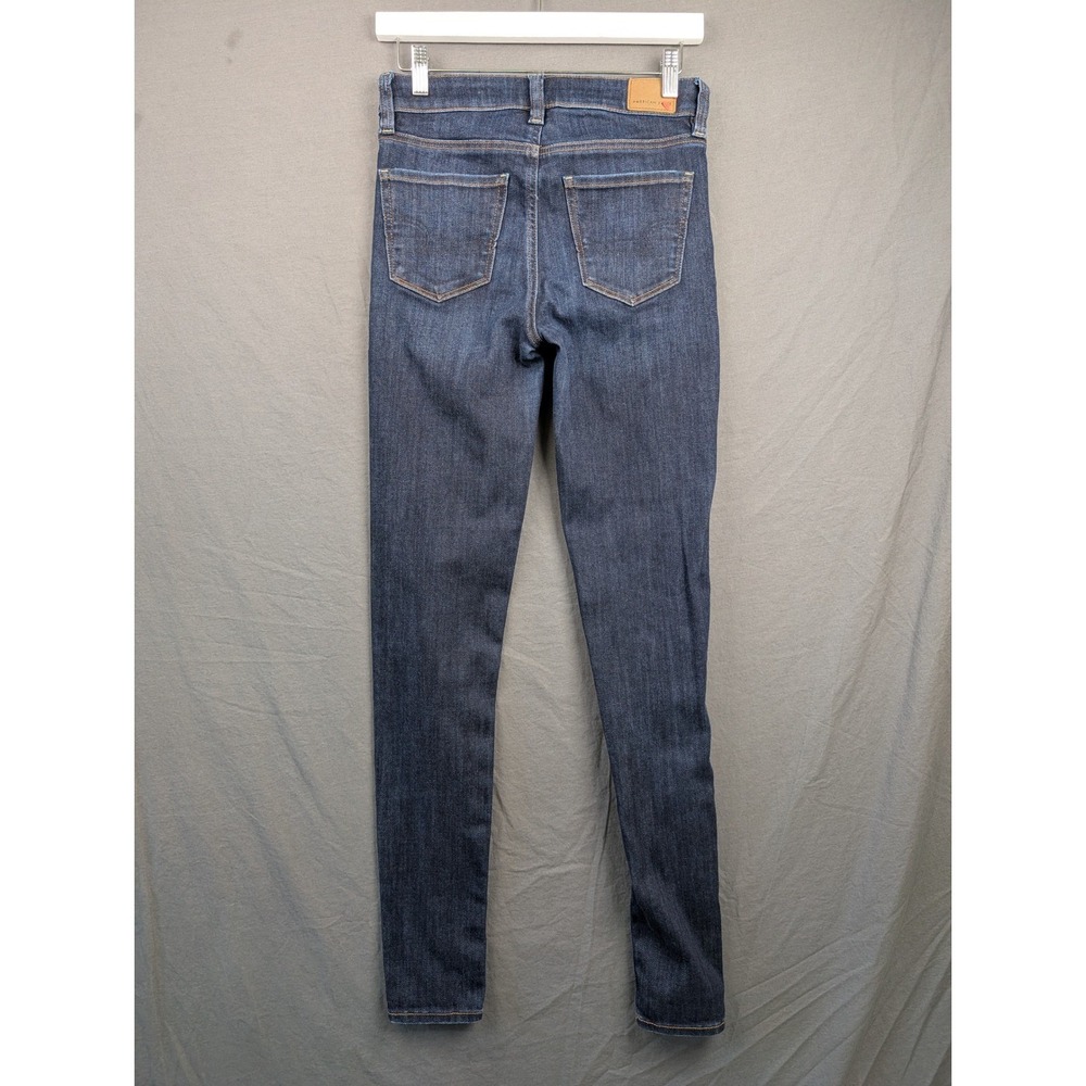 American Eagle Hi-Rise Jegging Dark Wash Jeans 4 X-Long Next Level Stretch